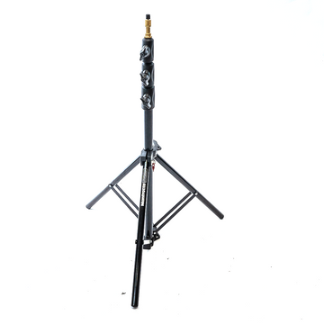 USED MANFROTTO MASTER LIGHTING STAND ALUMINIUMAIR CUSHIONED BLACK 1004 BAC